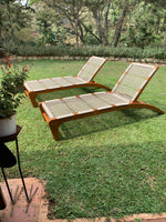 Load image into Gallery viewer, Wooden Sun Lounger
