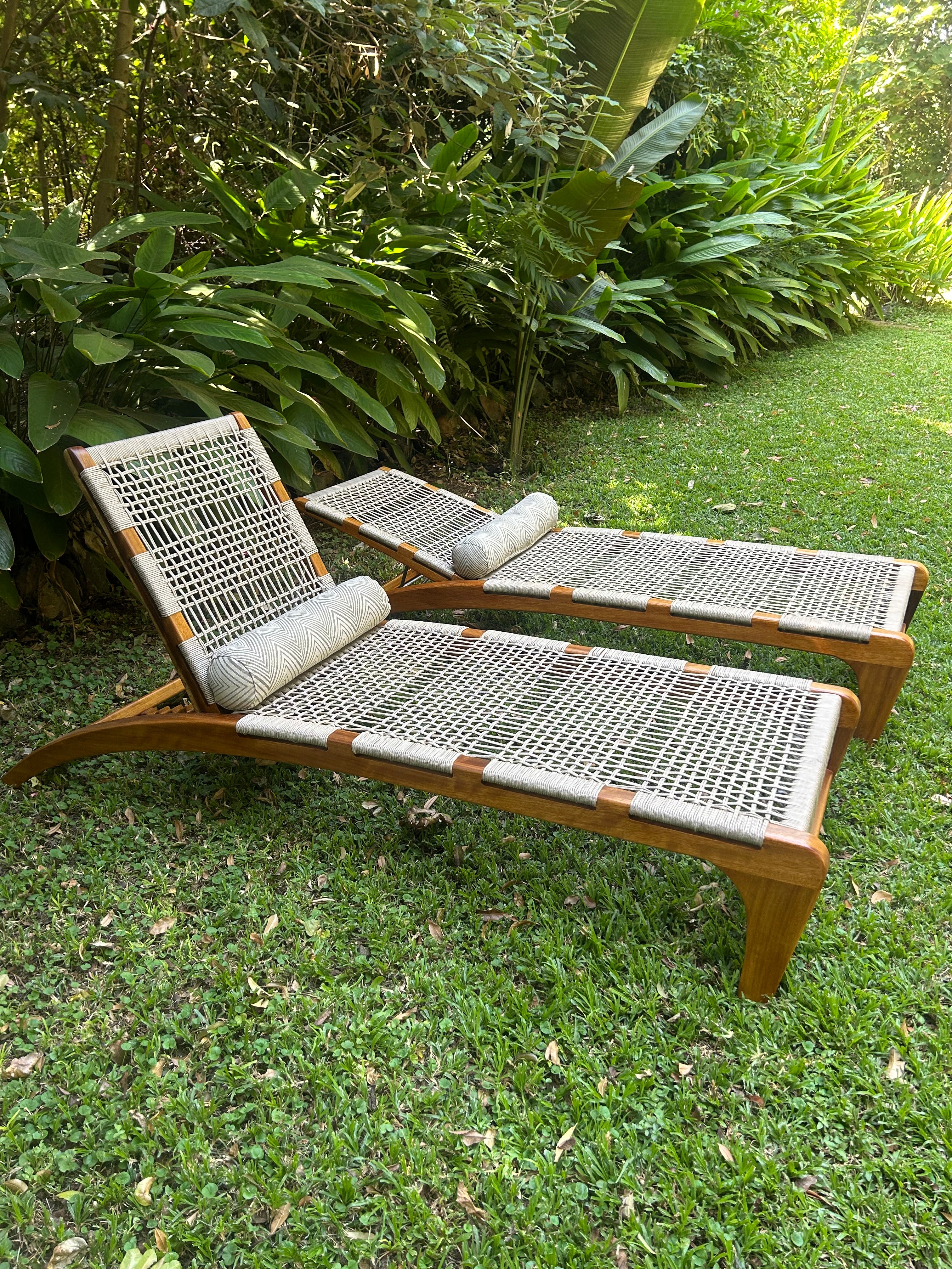 Wooden Sun Lounger