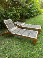 Load image into Gallery viewer, Wooden Sun Lounger
