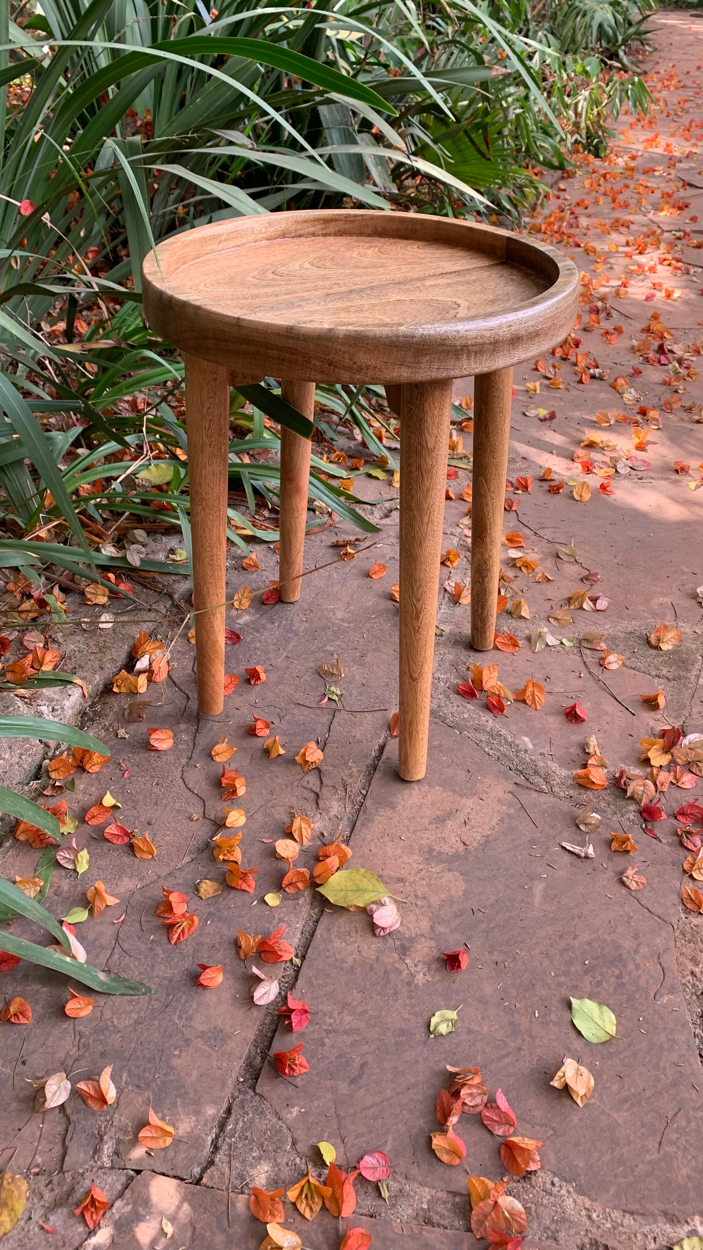 Rimmed Accent Table
