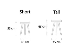 Rimmed Side Table Dimensions